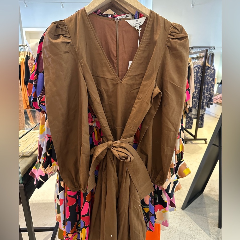 LaRoque- Brown Long sleeve Dress